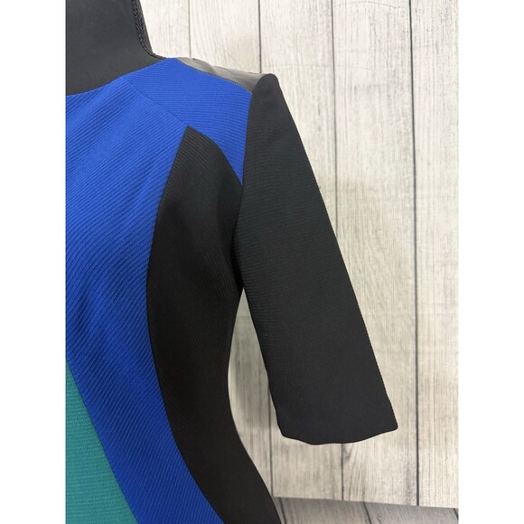 Julia Jordan Women's Size 2 Multicolor Color Block Sheath Short Sleeve Dress - Picture 5 of 9